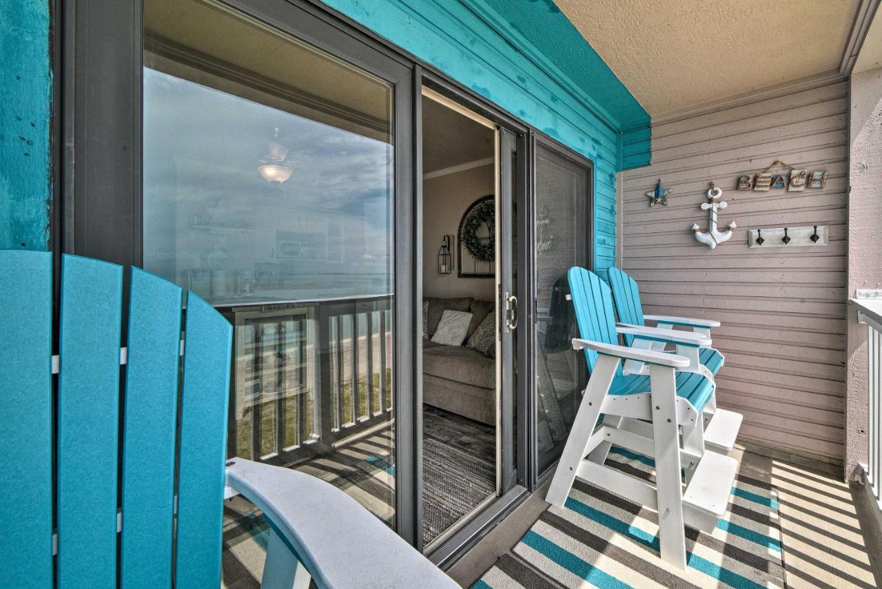 Updated Front Beach Condo With Resort Amenities! Corpus Christi Exterior foto