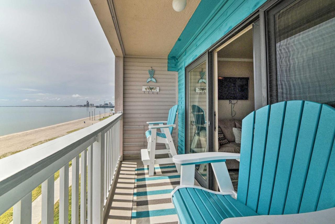 Updated Front Beach Condo With Resort Amenities! Corpus Christi Exterior foto